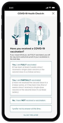 This feature enables employees to input their vaccination dates and proof of vaccination.