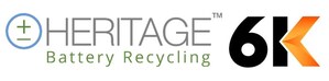 Heritage Battery Recycling and 6K Partner to Commercialize the First Cathode-Grade Battery Recycling Network for the North American Market