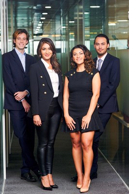 Eclipse Air Charter Global Management Team from left to right: Harry Pike, Yasmin Alam, Lily Karapetyan, Erik Khor.