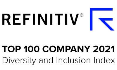 REFINITIV(R) TOP 100 COMPANY 2021 Diversity and Inclusion Index (CNW Group/RBC)