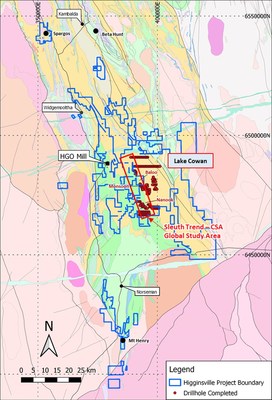 Figure 1: Location of completed Lake Cowan drillholes - 2021 (CNW Group/Karora Resources Inc.)