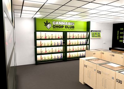 High Tide Reveals Design Concept for Cannabis Chop Club Retail Value Brand (CNW Group/High Tide Inc.)