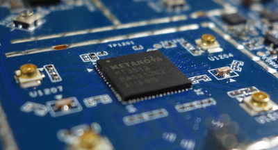 Metanoia new 5G product, MT3812, a 5G-NR RF chip.