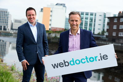 Alan Foy (left), Chairman and Managing Partner, VentureWave Capital and David Crimmins, CEO, WebDoctor.