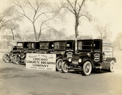 Historic photo of original Graycor fleets.