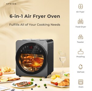 La friteuse à convection EPEIOS 6-en-1 de 14 litres fait de la cuisine un jeu d'enfant