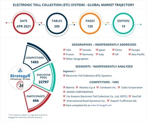 New Study from StrategyR Highlights a $11.5 Billion Global Market for Electronic Toll Collection (ETC) Systems by 2026