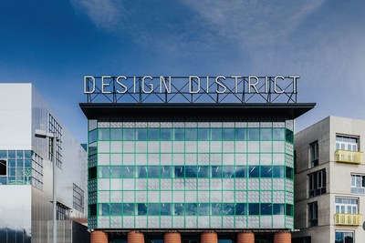 Design District on Greenwich Peninsula, London’s first permanent, purpose-built hub for the creative industries, conceived and developed by Knight Dragon, and designed by eight leading architects. Credit: TARAN WILKHU