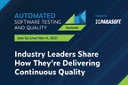 Parasoft Hosts Live Virtual Event on November 4: Automated Software Testing &amp; Quality Summit