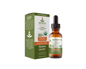 Restorative Botanicals Awarded USDA Organic Certification for CBD-Rich Hemp Oil Products