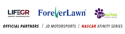 We are excited to announce that ForeverLawn® has teamed up with LifeGR and PetSuites to proudly sponsor the NASCAR Xfinity race series, Jeffrey Earnhardt, and the JD Motorsports team.