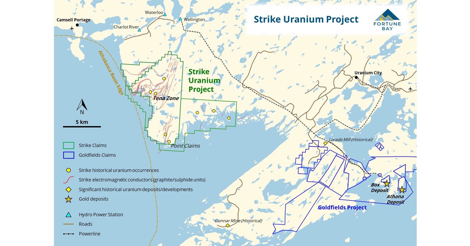 Fortune Bay Announces Acquisition of the Strike Uranium Project Near