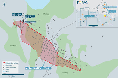 Figure 1: Drill Plan Map (CNW Group/Foran Mining Corporation)
