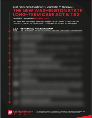The talking point cheatsheet makes it easy to talk your Washington state based clients through this new tax.