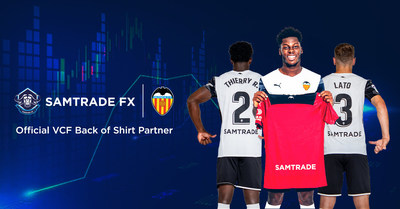 Samtrade FX - the official VCF Back of Shirt partner of Valencia CF