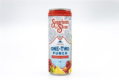 Sugarlands Distilling Co.'s new One-Two Punch, a limited-edition ready-to-drink (RTD) canned moonshine cocktail that benefits Folds of Honor.