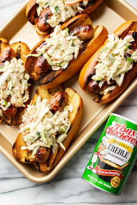 If youre looking to kick up the flavor with your tailgating treats, try these Cajun Beer Brats by Salt & Lavender. Topped with homemade slaw full of the flavors of Tony Chacheres®, these are the perfect bites as you cheer on your favorite team!