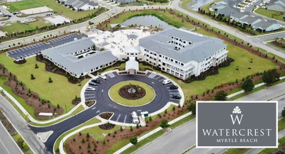 Watercrest Myrtle Beach Assisted Living and Memory Care is now accepting reservations. The community is currently under construction and scheduled to welcome residents at the end of this year.