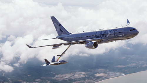 Lockheed Martin’s LMXT strategic tanker is offered as an American-built solution for the U.S. Air Force’s KC-Y Program. (Lockheed Martin photo by Brandon Stoker)