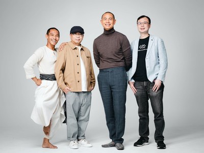 "We Are What We Eat" artists and EchoX's incubator (from left): contemporary artist Billy Chang, VR gold award director Hsin-Chien Huang, 2-star michelin chef Andr Chiang and LeadBest Consulting Group's CEO Neil Lee