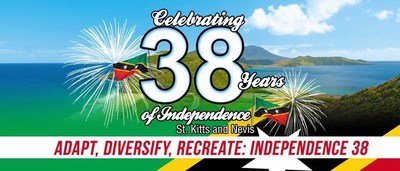 The Federation of St Kitts and Nevis will be celebrating 38 years of independence on September 19th under the theme of "Adapt, Diversify, Recreate: Independence 38." (PRNewsfoto/CS Global Partners)