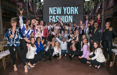 Designer Elie Balleh NYFW Show Group Photo "The after Covid Recovery" With All His beautiful models