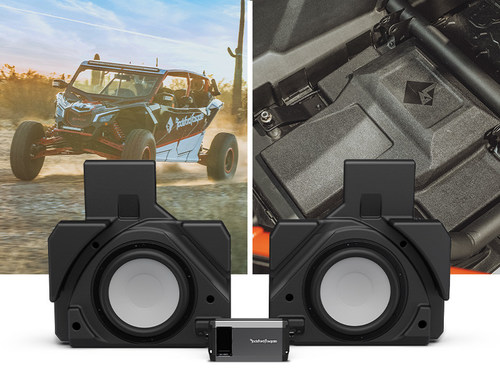 Rockford Fosgate® 1,000-Watt Rear Dual 10-inch Subwoofer Solution for Select Can-Am Maverick® X3 MAX Vehicles