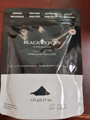 Avis - BlackOxygen Organics rappelle des comprimés et de la poudre d'acide fulvique en raison de risques éventuels pour la santé