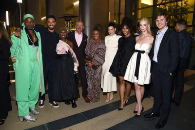 CENTURY CITY, CALIFORNIA - SEPTEMBER 18: (L-R) Billy Porter, Reg-Jean Page, Cynthia Erivo, Bob Beitcher, Yvette Nicole Brown, Kathryn Hahn, Michaela Ja Rodriguez, Anya Taylor-Joy and Evan Peters attend MPTF 15th Annual Evening Before Emmys on September 18, 2021 in Century City, California. (Photo by Michael Kovac/Getty Images for MPTF)