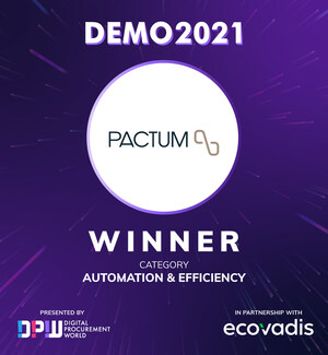 Pactum, créateur de la technologie de négociation autonome, remporte la prestigieuse compétition pour startups « Digital Procurement World 2021 »