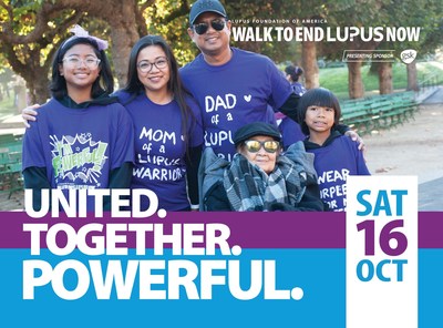 Register for the Lupus Foundation of America's virtual Walk to End Lupus Now on October 16 - walktoendlupus.org.