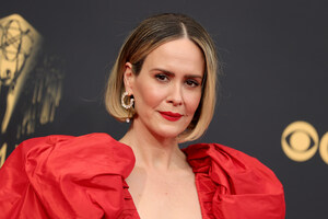 Sarah Paulson Wears Mateo Earrings For 'Black Is Brilliant' With RAD and De Beers Group at the 2021 73rd Primetime Emmy Awards