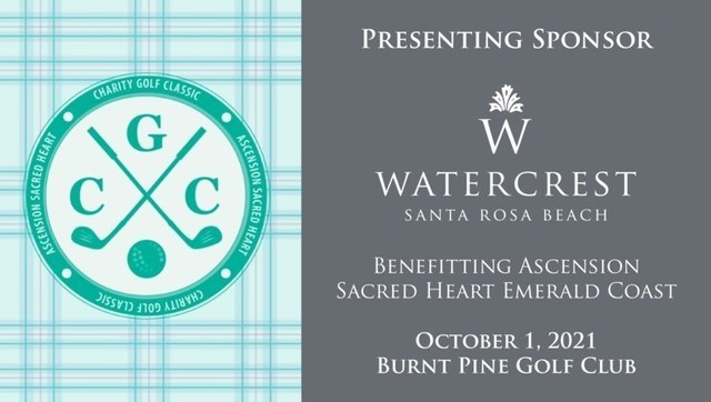 Watercrest Santa Rosa Beach is proud to sponsor the Ascension Sacred Heart Foundation's 19th Annual Charity Golf Classic on October 1st, 2021 at Burnt Pine Golf Club.