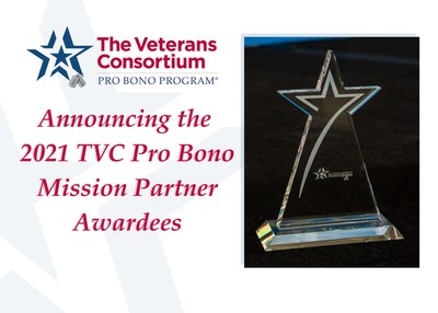 2021 TVC Pro Bono Mission Partner Awardees