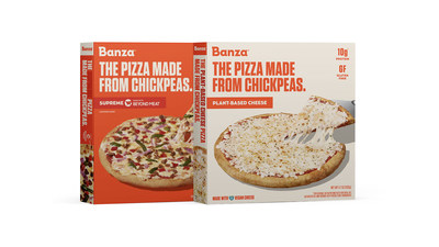 Banza adds Supreme and Plant-Based Cheese to its chickpea pizza line-up.
