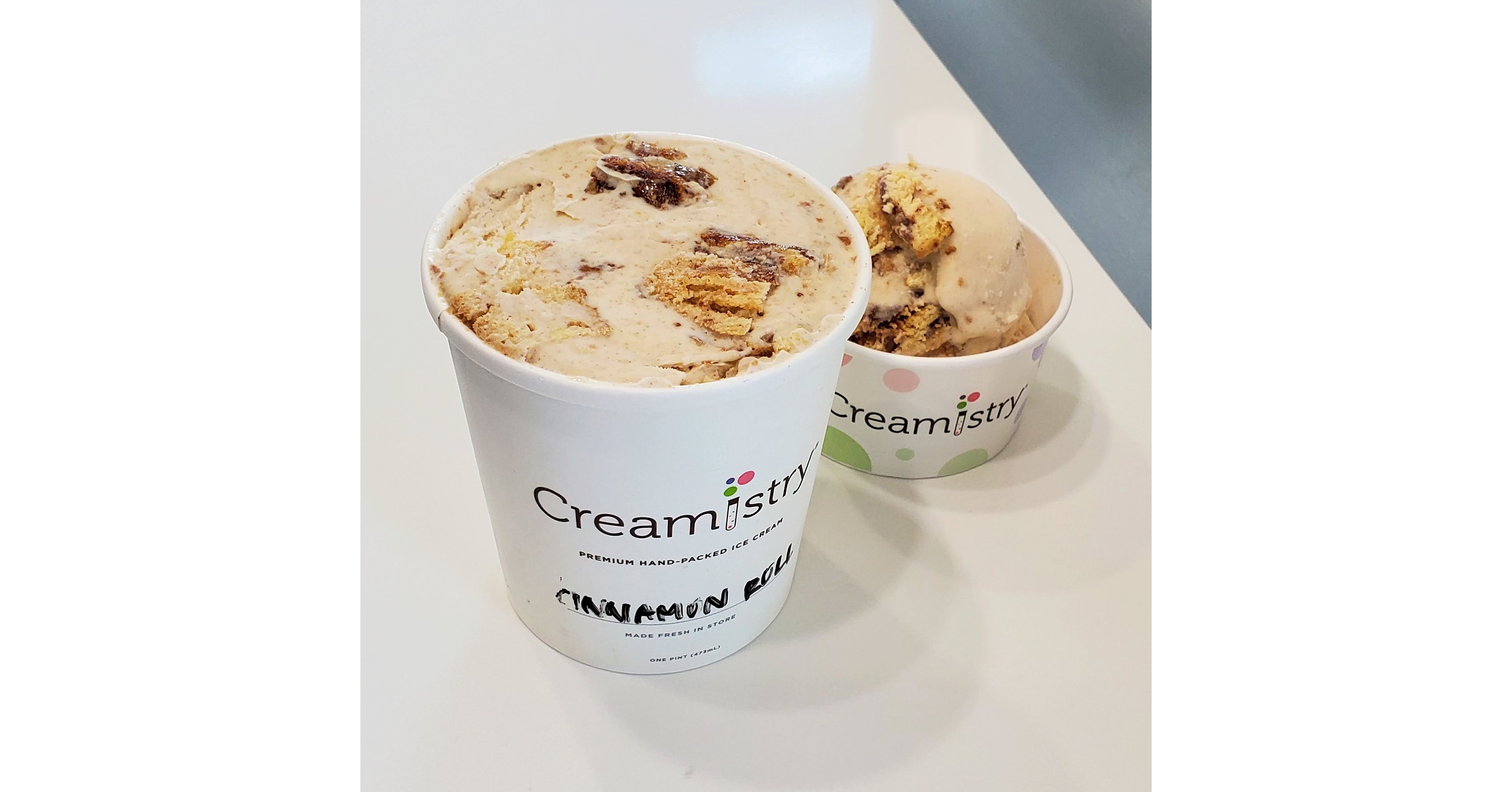 Creamistry Announces New Cinnamon Roll Ice Cream, A Fresh Spin on a