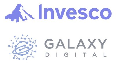 Invesco & Galaxy Digital Logo (CNW Group/Galaxy Digital Holdings Ltd.)