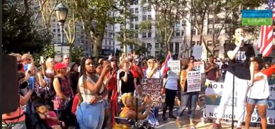 Anti-mandate protest in New York City