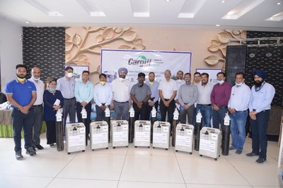 Cargill donates 150 Oxygen cylinders and 30 Oxygen concentrators to district health authorities in Bathinda, Punjab