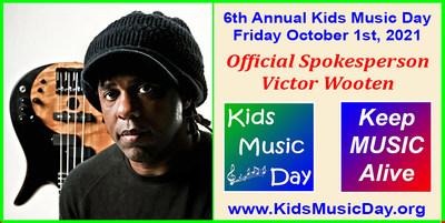 Victor Wooten signs on as the Official Spokesperson for the 6th Annual Kids Music Day