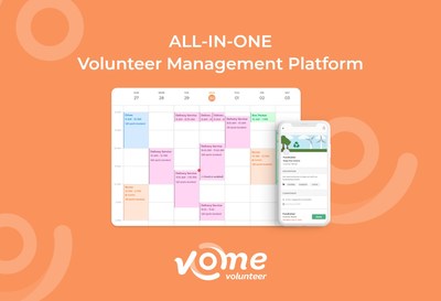 Vome Volunteer: All-in-one volunteer management platform designed for nonprofit organizations (CNW Group/Vome Volunteer)