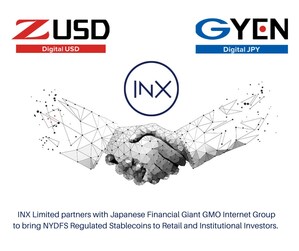INX Limited partners with Japanese Financial Giant GMO Internet Group to bring NYDFS Regulated Stablecoins to Retail and Institutional Investors