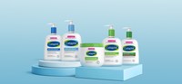 Cetaphil's new and improved Daily Facial Cleanser, Gentle Skin Cleanser, Moisturizing Cream, Moisturizing Lotion, and Advanced Relief Lotion.