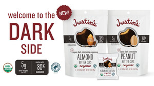 Justin's Welcomes You to The Dark Side with New Super Dark Chocolate Nut Butter Cups