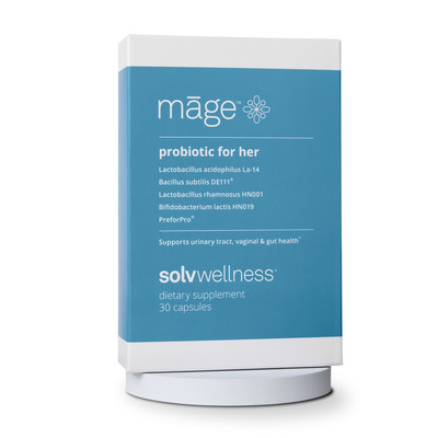 Māge contains a proprietary blend of the most clinically studied pre- and probiotics that help restore balance to the female pelvic triangle: the gut, vagina, and urinary tract.