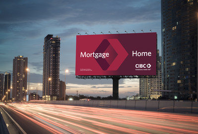 A CIBC billboard advertisement featuring the bank’s new logo and brand look. (CNW Group/CIBC)