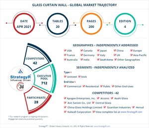 New Study from StrategyR Highlights a $90.4 Billion Global Market for Glass Curtain Wall by 2026