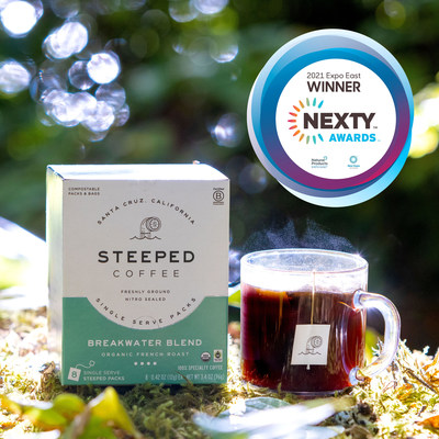 Eco-Friendly STEEPED COFFEE Wins Best New Product at NEXTY Industry Awards