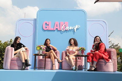 Bárbara Lopez, Aranza Carreiro, Pamela Moreno y Farah Slim en Glam Camp de Glamour México y Latinoamérica