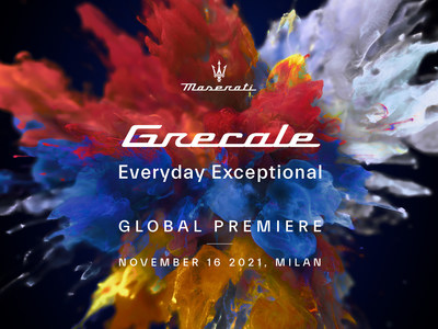 The Global Premiere of the New Maserati Grecale will be  November 16, 2021 in Milan, Italy